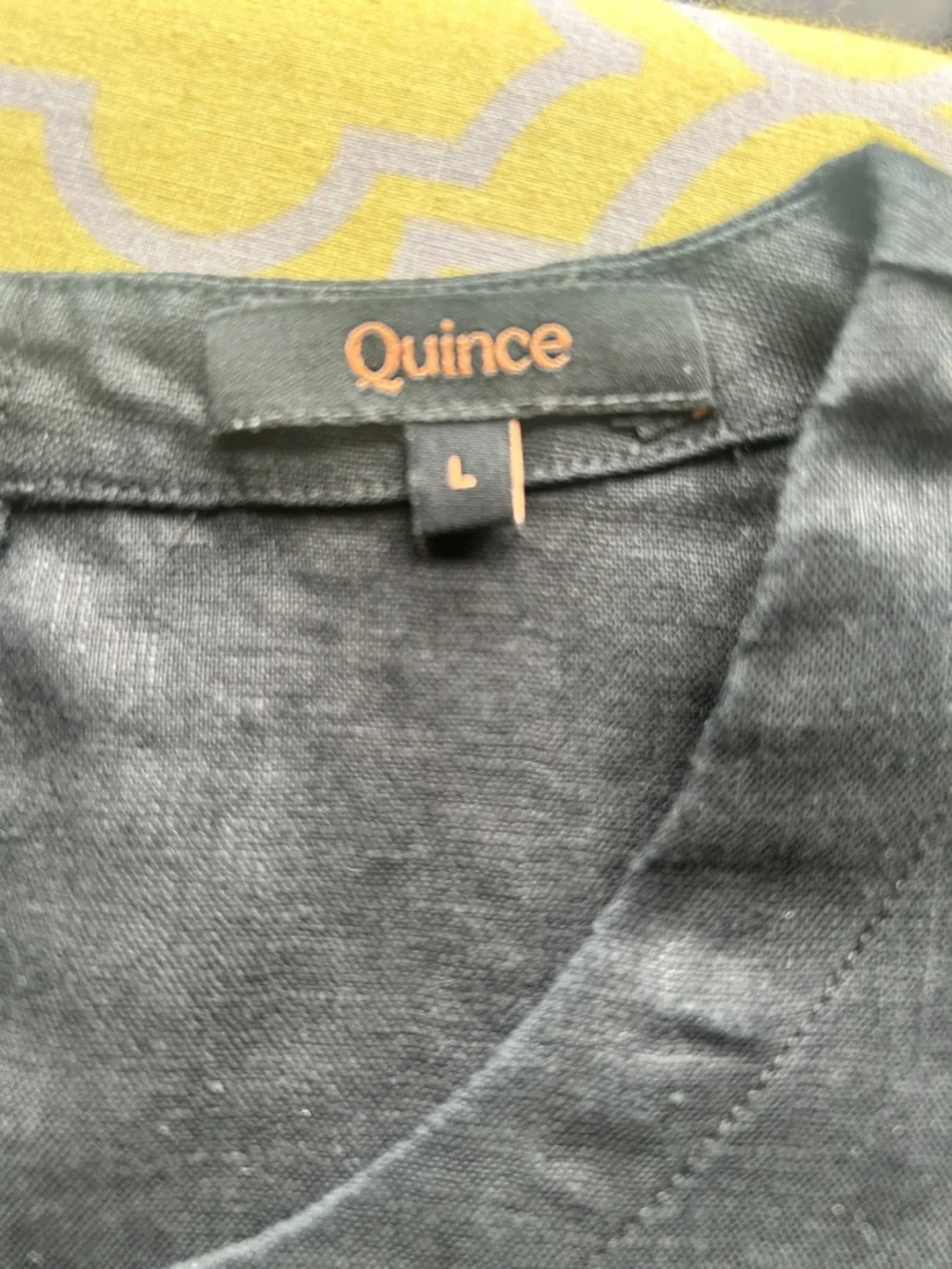 Quince Black European Linen Sleeveless Top - Picture 4 of 4
